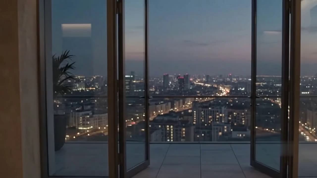 City skyline from Reando’s architectural film